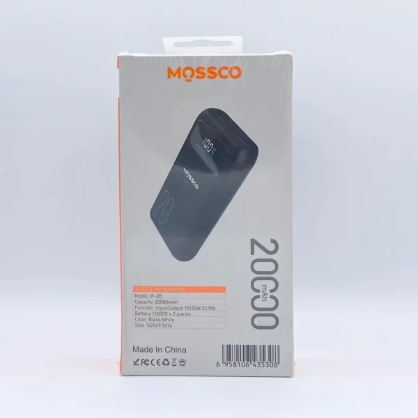 پاوربانک موسکو MOSSCO مدل IP-05 ظرفیت 20000 آمپر ساعت - Image 2