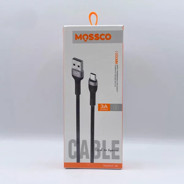 کابل شارژ Type-c برند mossco مدل CI-08 طول 1 متر