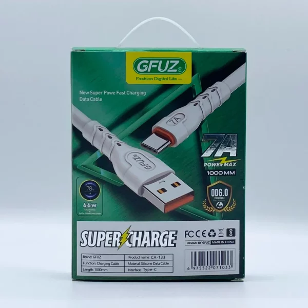 کابل فست شارژ و تبدیل USB به USB-C جیفیوز GFUZ مدل CA-133C طول 1 متر اورجینال - Image 2