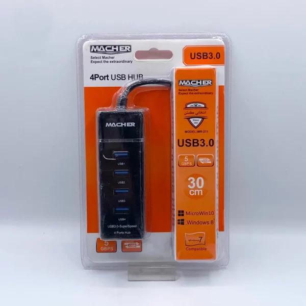 هاب 4 پورت USB 3.0 مدل Macher MR-211