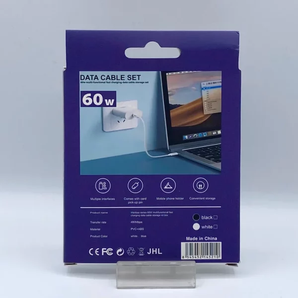 کابل تبدیل USB/USB-C به microUSB/ لایتنینگ / USB-C مدل 01 طول 0.1 متر - Image 3